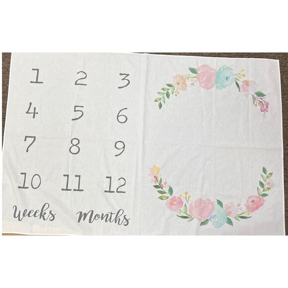 Baby Milestone‎ Blanket - Picture 1 of 4